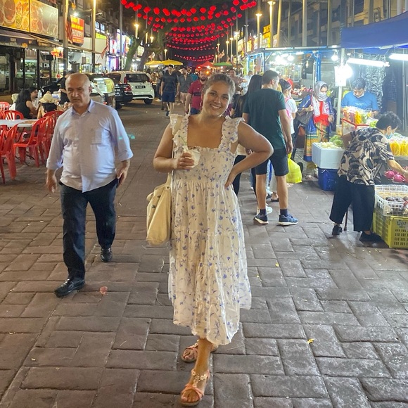 Hill House Ellie Nap Dress in Blue Botanical - Picture 3 of 4